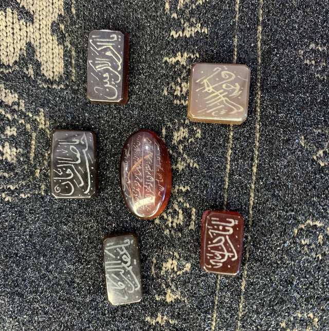 Premium Irani Aqeeq – Yaman Cut with Handwritten Engraving