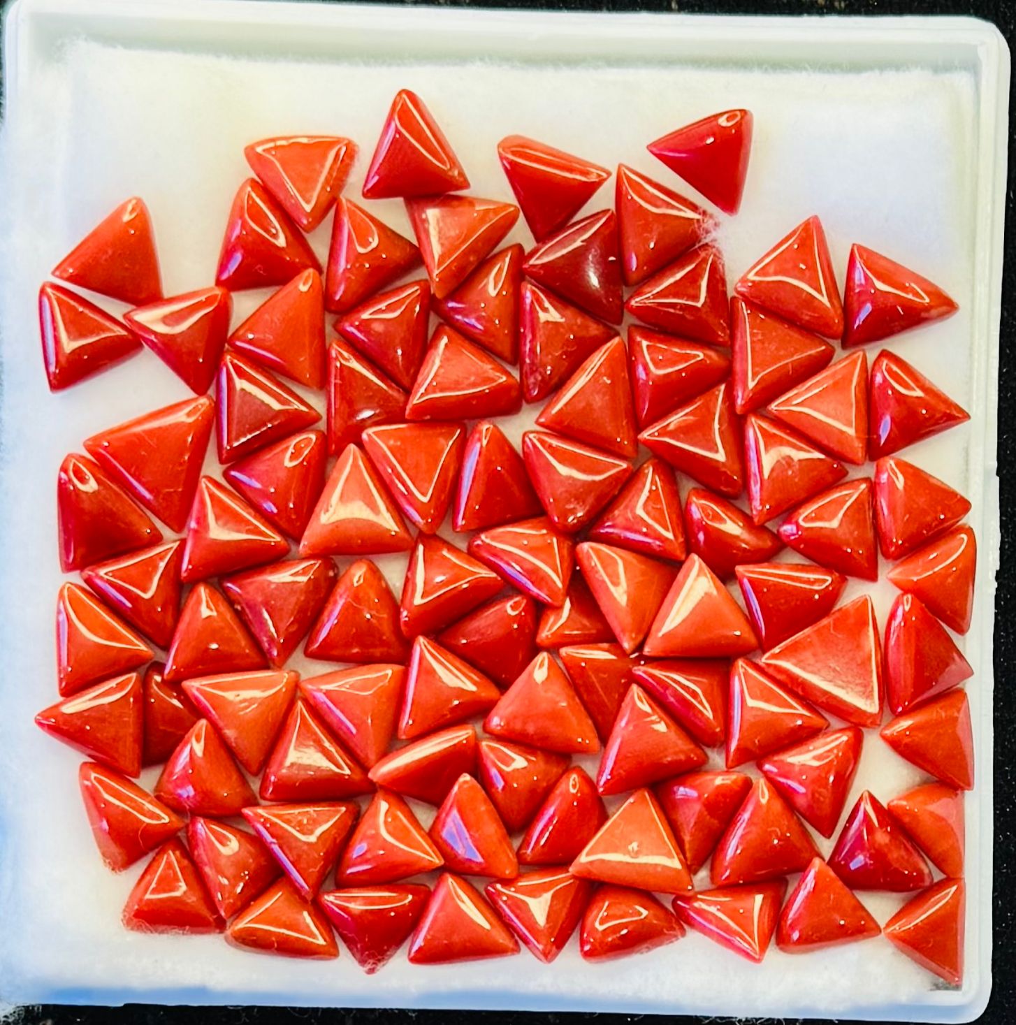 Triangular Marjan (Red Coral) – Natural Gemstone